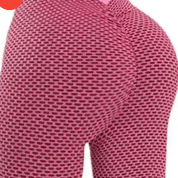 Comfy Forever Fushia Honeycomb TikTok leggings - Picture 4 of 5